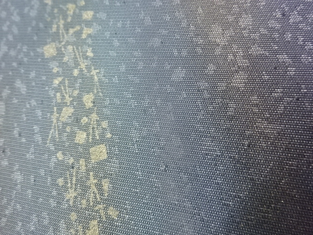  作家物　引箔変わり色紙散らしに抽象模様織出し名古屋帯